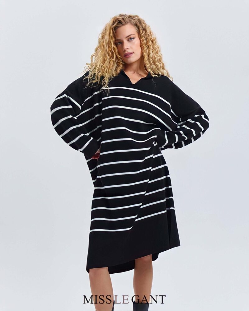 Essie Loose Jumper Dress Black