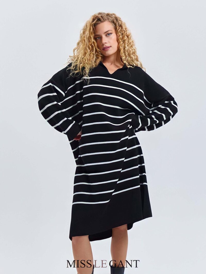 Essie Loose Jumper Dress Black