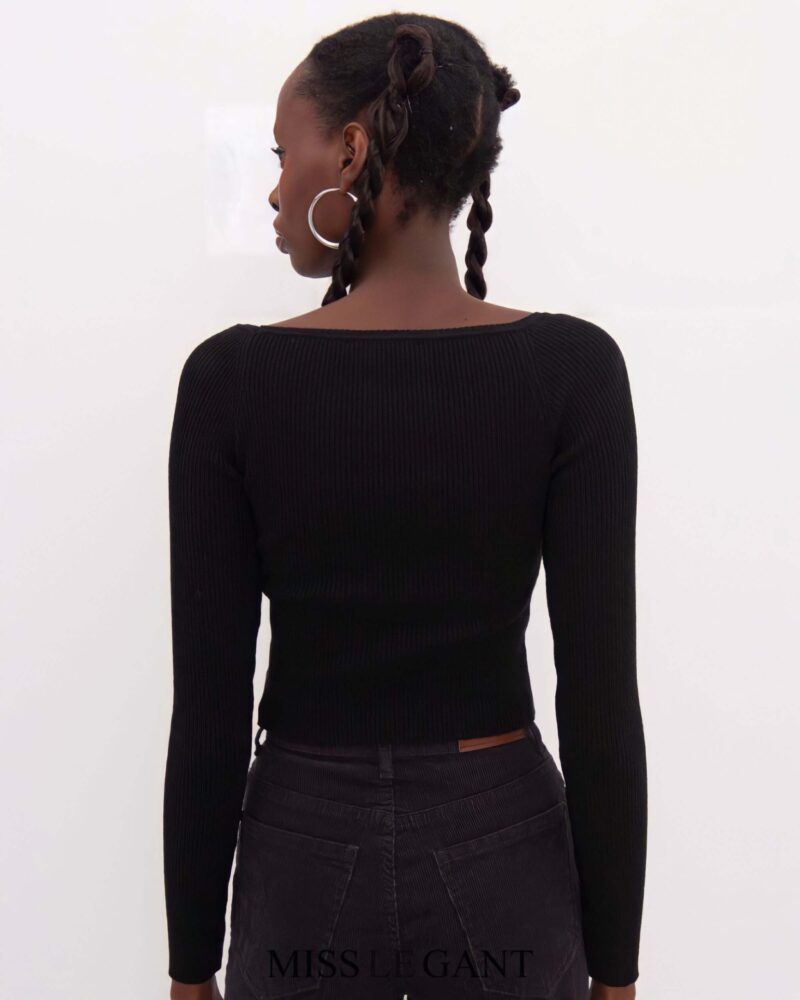 Esmeralda Top - Black - Image 6