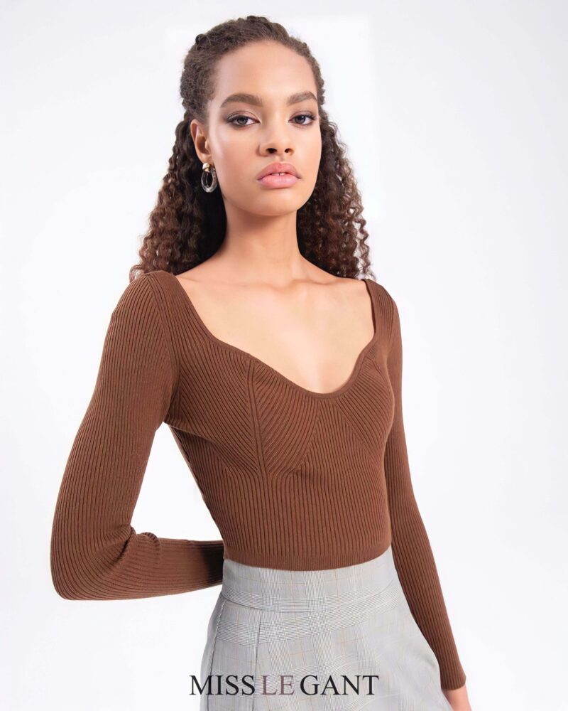 Ayla Knit Crop Top - Image 5