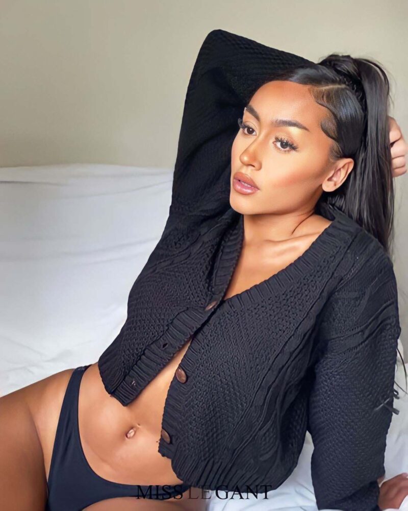 Black Cable Cropped Button up Cardigan