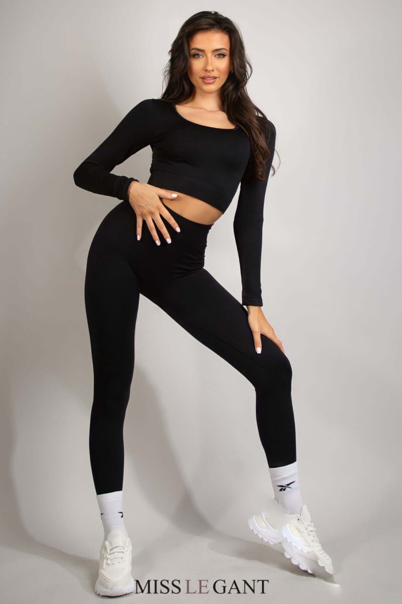 High Wasit Ribbed Gym Leggings