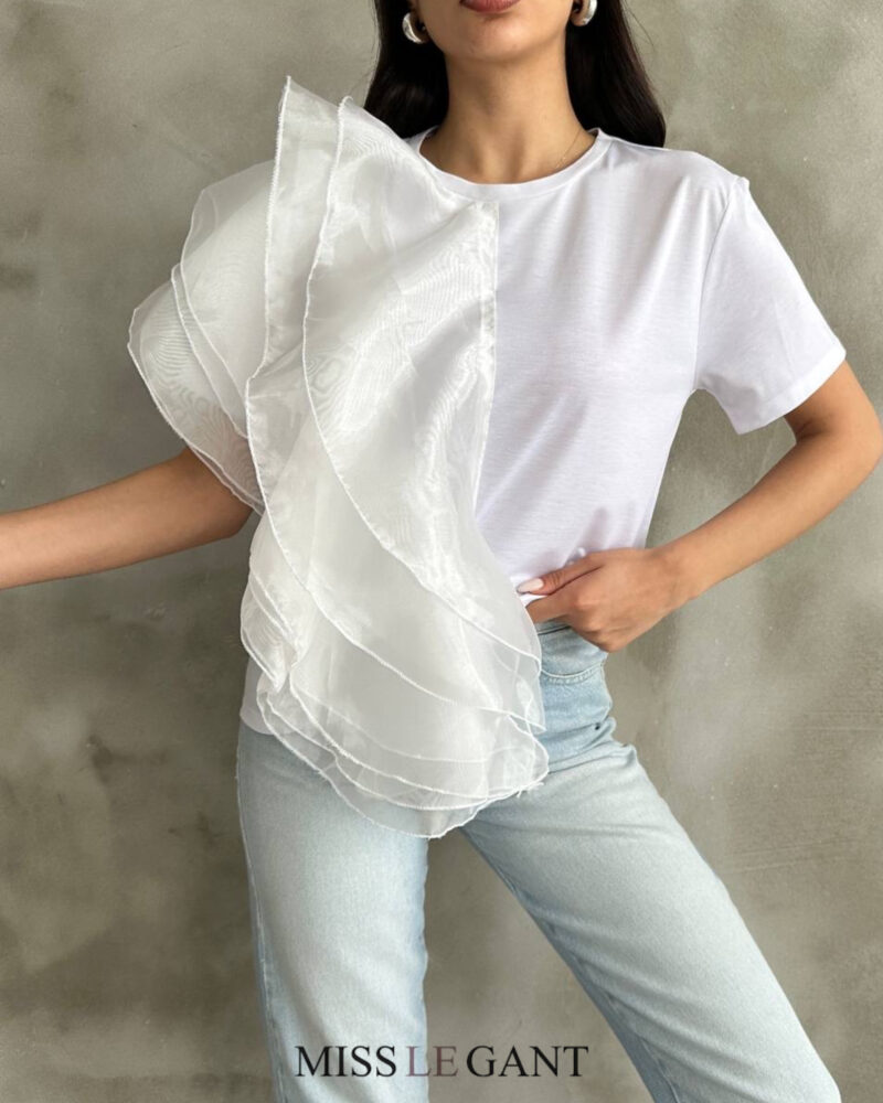 Ophelia ruffle T shirt - Image 5
