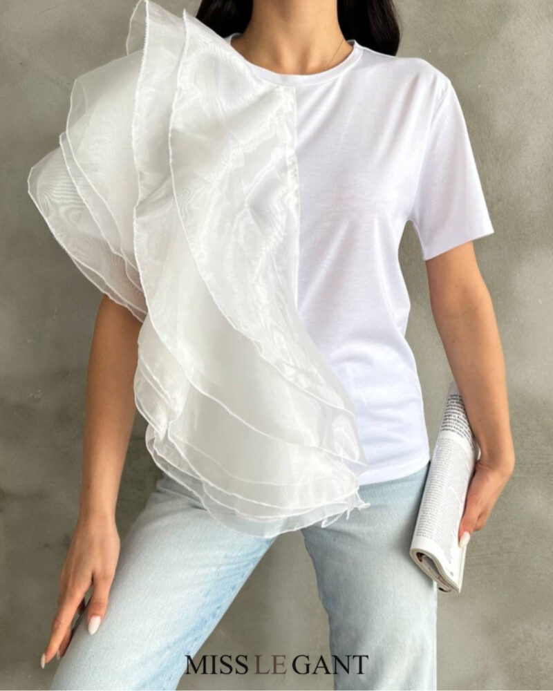 Ophelia ruffle T shirt - Image 4